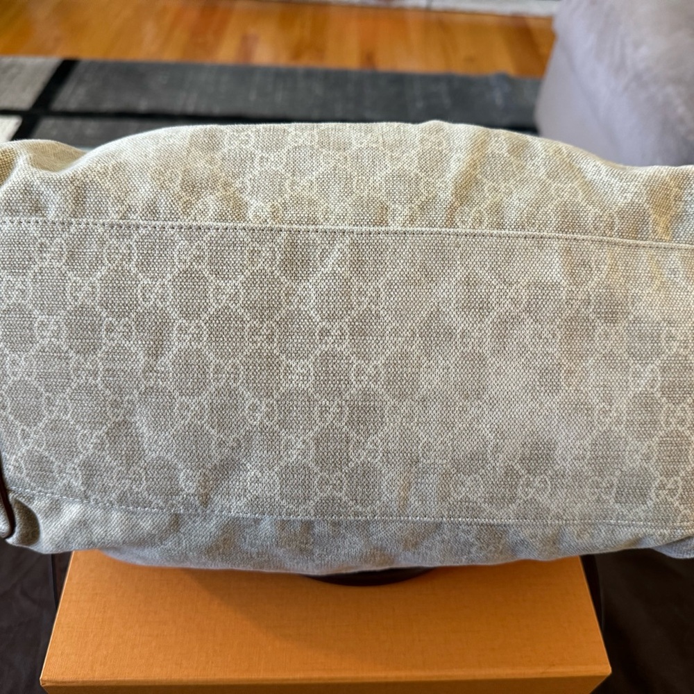EUC Gucci GG Canvas Sukey Boston Bag (Beige) - Picture 10 of 16